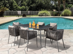 TUSHARI 8 PC. OUTDOOR DINING SET